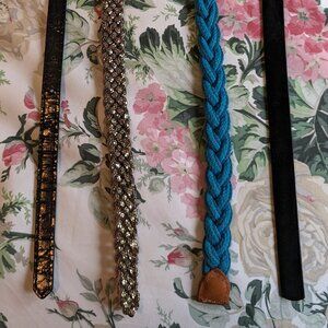 4 belts size 12/14